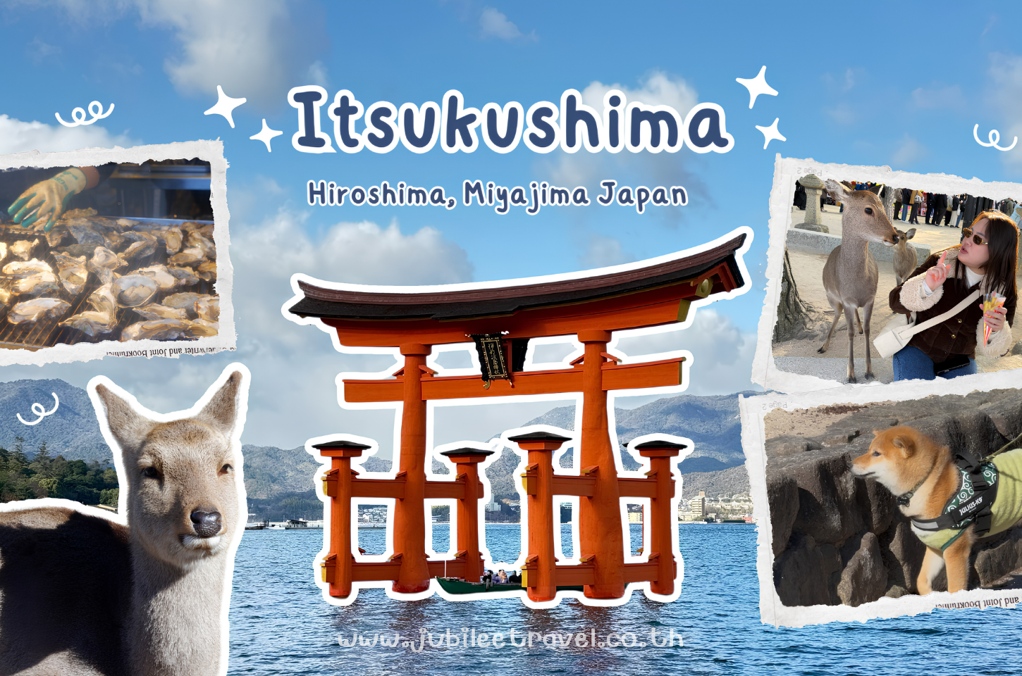 Japan:Itsukushima Hiroshima Miyajima – เสาโทริอิ เกาะมิยาจิมะ